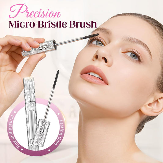 Eyelash Primer, Tubular Eyelash Primer, 2026 New Steel Tube Mascara Primers, Volumizing Mascara for Daily Makeup, Metal Wand Mascara Black for Women