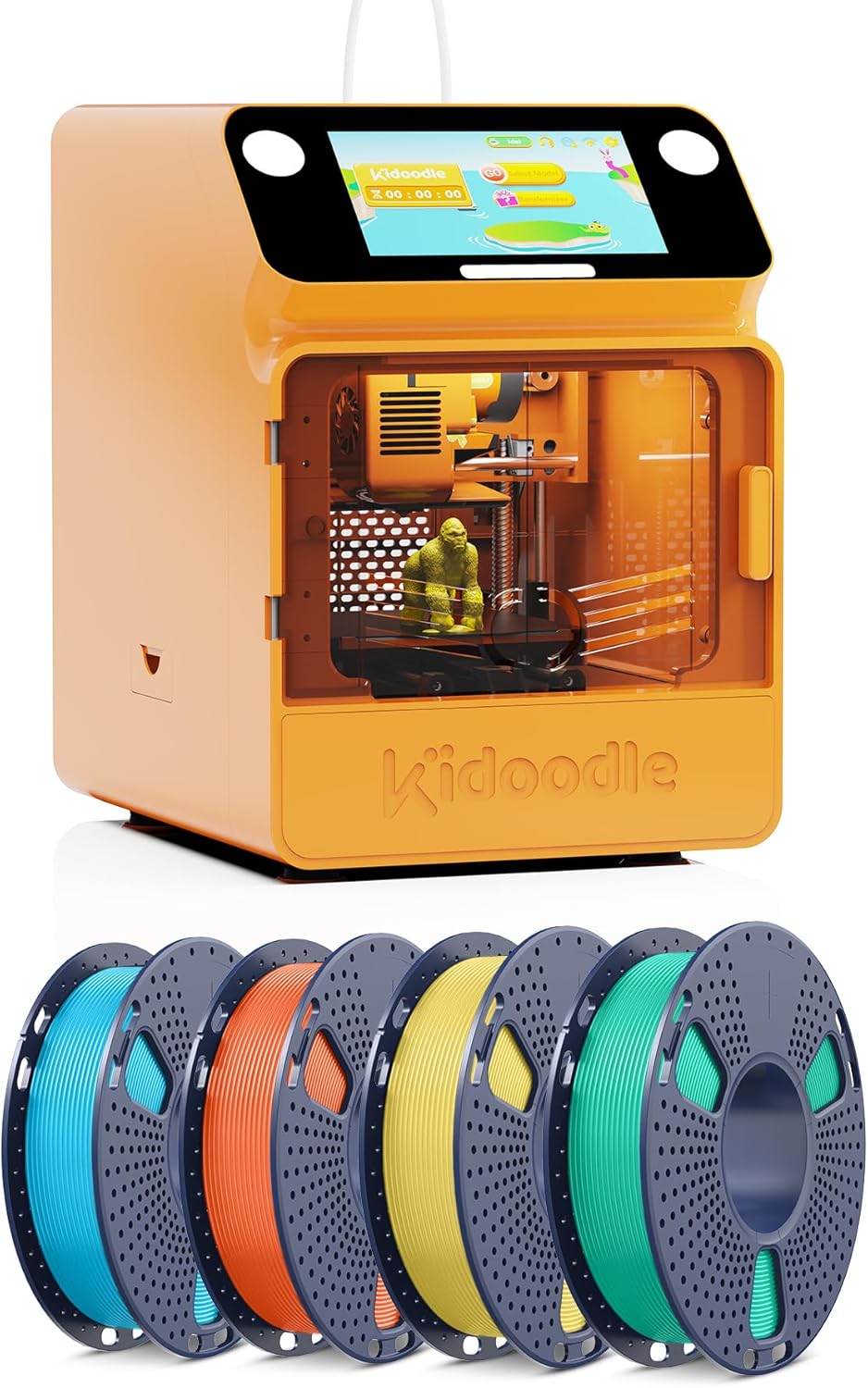 🥳3D Printer for Kids, Safe for Children, Toy 3D Printer, STEM Learning Mate, Wi-Fi & App Control, Weekly Update Toy Library, Touch Screen🆓 Includes 16 PLA Filaments for Home & School Use