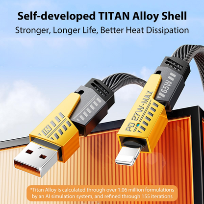 4 in 1 Fast charging cable PD65W 1.5M Length (usB-A, Type C, Lightning)