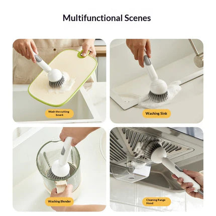 Limited-Time Promotion: Enjoy 60% Discount All-in-One Pot Brush:Long Handle, Non-Absorbent & Scratch-Safe for Pans and Dishes-OA