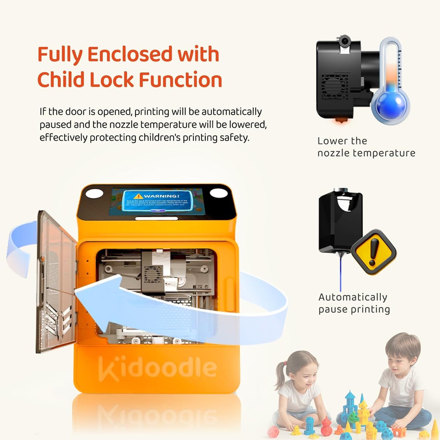 🥳3D Printer for Kids, Safe for Children, Toy 3D Printer, STEM Learning Mate, Wi-Fi & App Control, Weekly Update Toy Library, Touch Screen🆓 Includes 16 PLA Filaments for Home & School Use