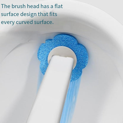 Upgrade Disposable Toilet Brush, Disposable Toilet Cleaning Set with Holder & Refills, Extended Handle Bowl Brush for Hygienic Bathroom Maintenance