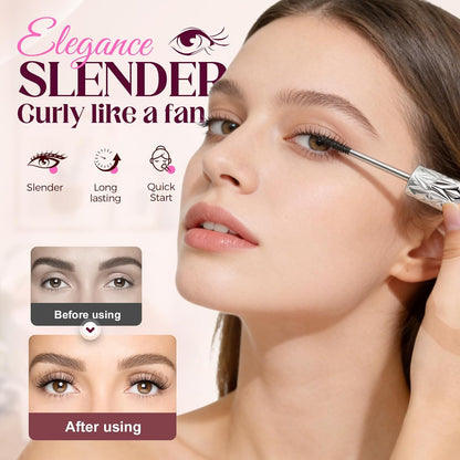 Eyelash Primer, Tubular Eyelash Primer, 2026 New Steel Tube Mascara Primers, Volumizing Mascara for Daily Makeup, Metal Wand Mascara Black for Women