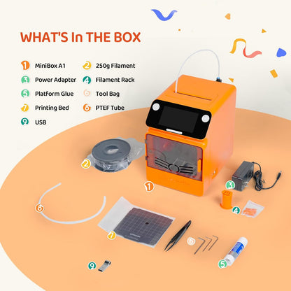 🥳3D Printer for Kids, Safe for Children, Toy 3D Printer, STEM Learning Mate, Wi-Fi & App Control, Weekly Update Toy Library, Touch Screen🆓 Includes 16 PLA Filaments for Home & School Use