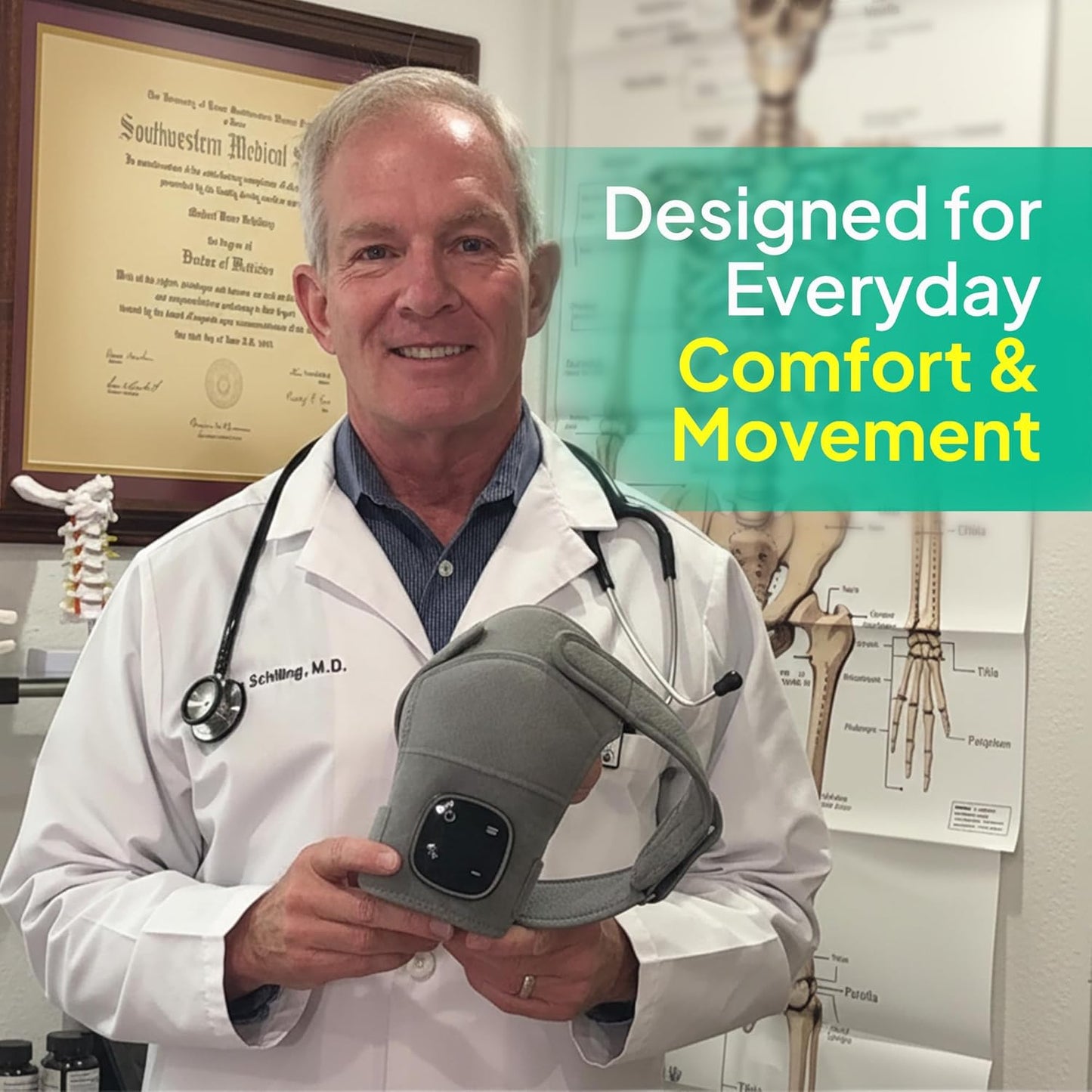 💪Triple Method Shoulder Massager – The Official Triple Shoulder Massager – Adjustable Shoulder Brace for Relaxation, Muscle Comfort & at-Home – Shoulder Relaxing Massage