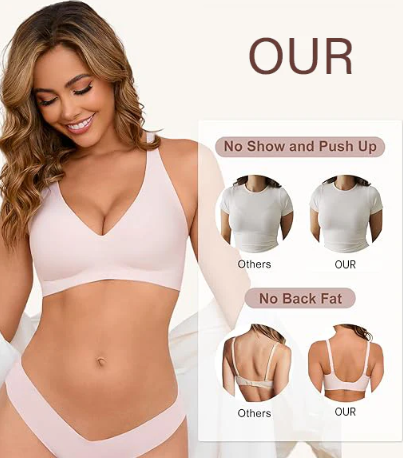 Final 3 hours 60% off:Crafted for Comfort：Wireless Womens Comfortable Bras