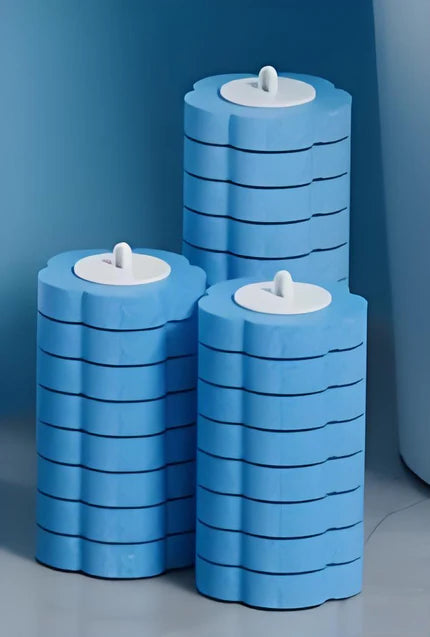 Disposable Toilet Brush Set — Built-In Cleaner & 120 Refills