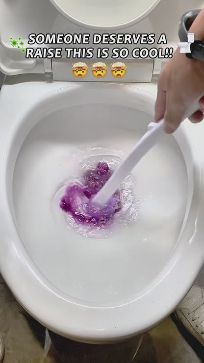 Upgrade Disposable Toilet Brush, Disposable Toilet Cleaning Set with Holder & Refills, Extended Handle Bowl Brush for Hygienic Bathroom Maintenance