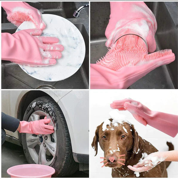 Silicone Clean Hands Gloves